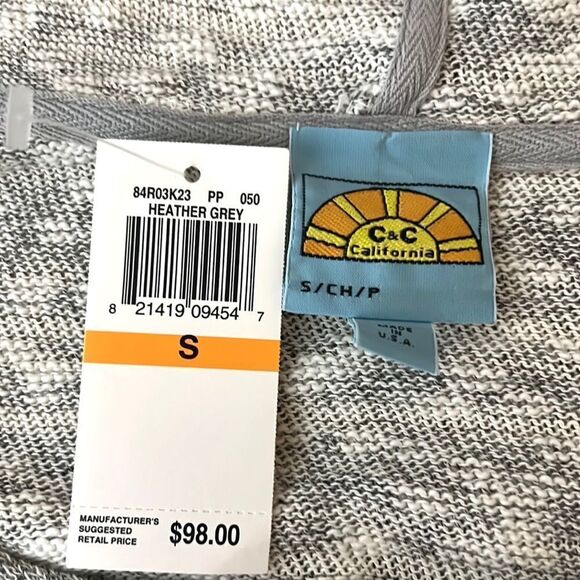NWT C&C CALIFORNIA Striped Hoodie
Sweater Cotton Sz S - Picture 9 of 12